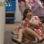 NMB48渋谷凪咲さんの浴衣パンチラｗドッキリで転んで下半身がセクシーなことにｗ