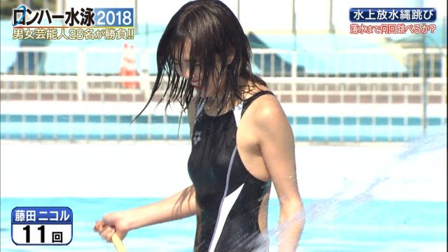 ロンハー水泳2018テレビキャプチャー画像