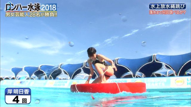 ロンハー水泳2018テレビキャプチャー画像