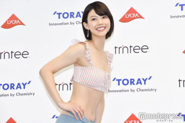めざましテレビ・イマドキガール、松田紗和さんの水着姿の画像-050