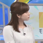 【GIF】テレ東・角谷暁子さん、朝の生放送で腰をくねくねさせてもじもじしててなんかエッチ?