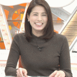 【画像・GIF】にゃんにゃんにゃんの日に朝からニットの中でプニョっとうごくフジテレビ永島優美さんのおっぱい?